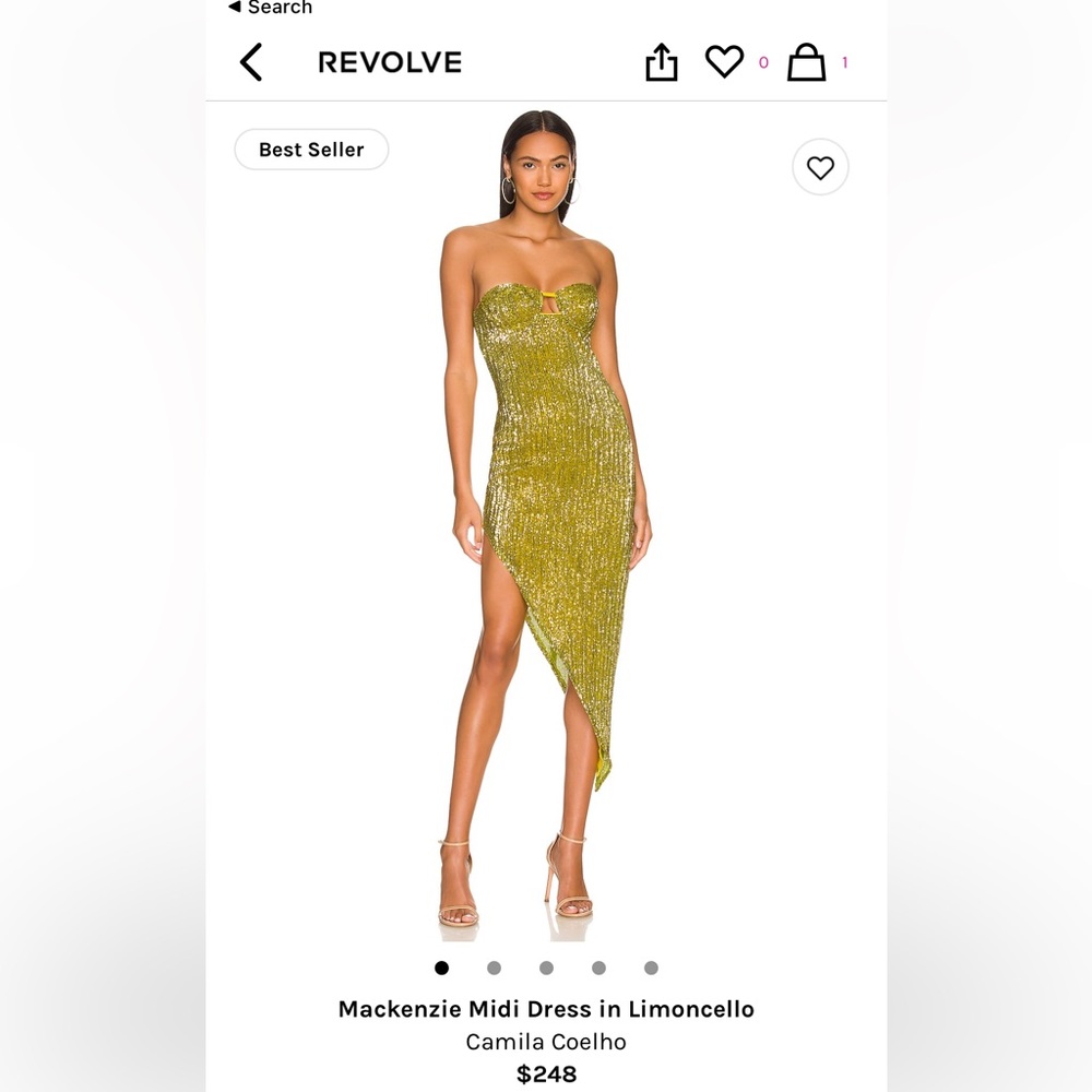 Sequined Midi Dress from Revolve